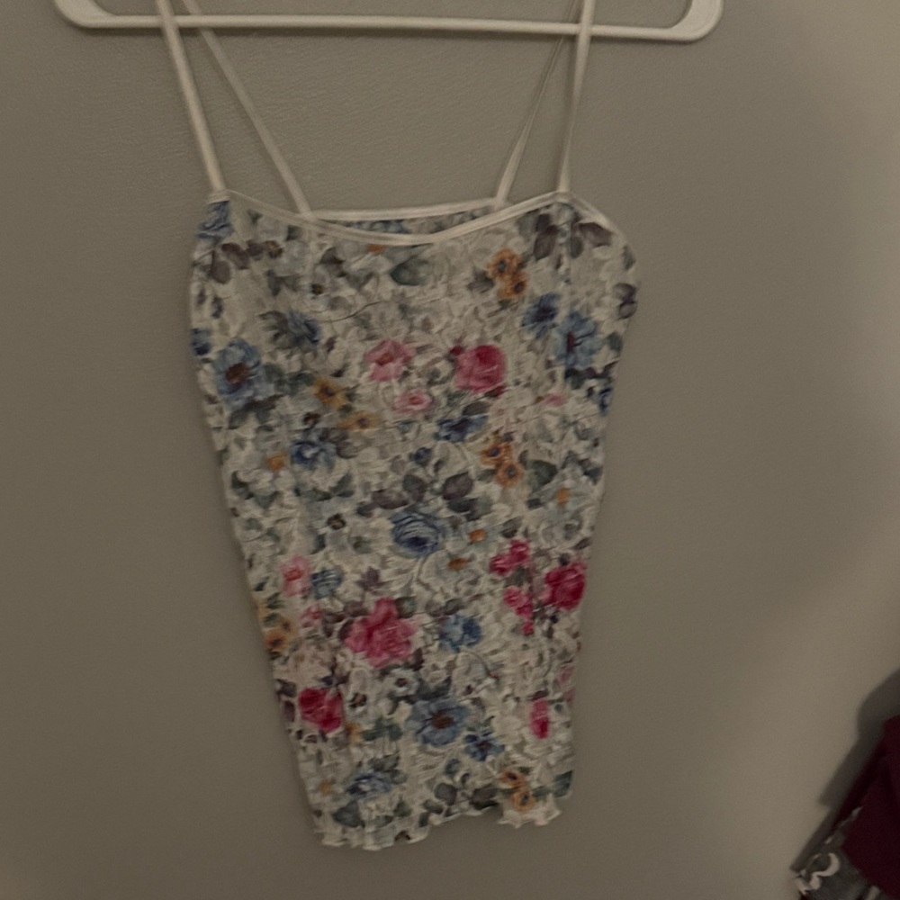 Floral Spaghetti Strap Top